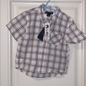 NWT Tommy Hilfiger plaid button down shirt